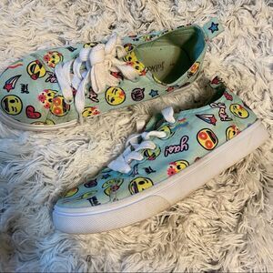 Fabkids Smiley emoji tennis shoes